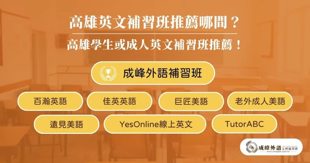 高雄多益補習班哪家強?這幾間讓你輕鬆拿高分!