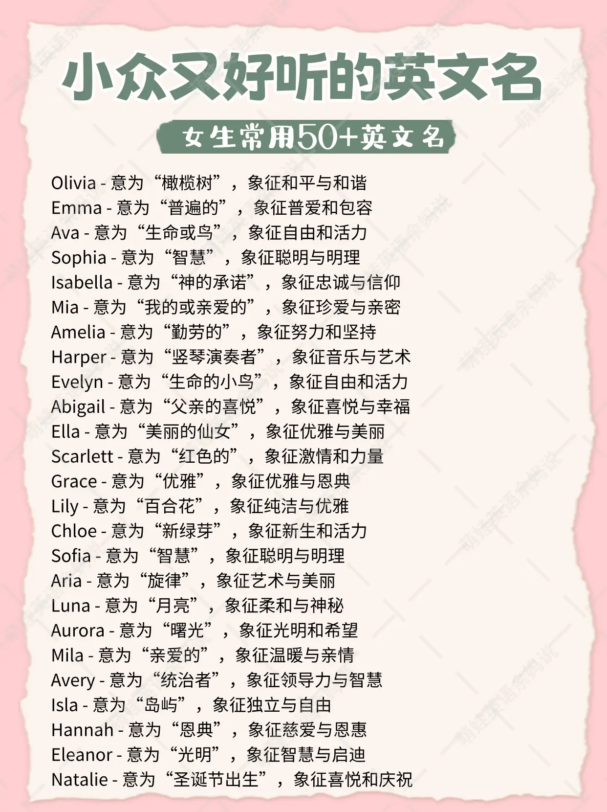 取名必看!最受歡迎的m字頭英文名一次整理給你!